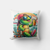 船クールリラックス中で飲み物を飲む クッション (正面)