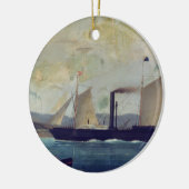 船ジョルジュ・サンドおよびCho 「Mallorcan」、 セラミックオーナメント (左)