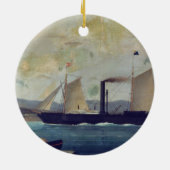 船ジョルジュ・サンドおよびCho 「Mallorcan」、 セラミックオーナメント (裏面)