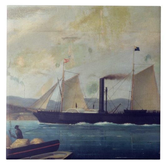 船ジョルジュ・サンドおよびCho 「Mallorcan」、 タイル (正面)