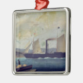 船ジョルジュ・サンドおよびCho 「Mallorcan」、 メタルオーナメント (左)