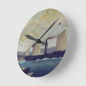 船ジョルジュ・サンドおよびCho 「Mallorcan」、 ラウンド壁時計 (傾斜)