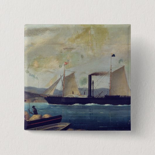 船ジョルジュ・サンドおよびCho 「Mallorcan」、 缶バッジ (正面)