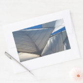 船セイルズの背景の長方形シール 長方形シール (封筒)