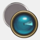 船ソナールジャイアントイカスクラーケンスティームパンク航海の マグネット (正面/裏面)