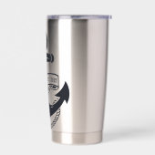 船パーソナライズされたいかり名 保温保冷タンブラー (左面)