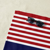 船パーソナライズされた名 ビーチタオル (インサイチュ)