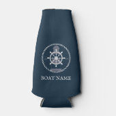 船パーソナライズされた航海の名 ボトルクーラー (正面)