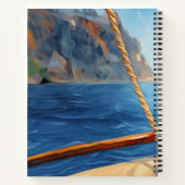 船フランスのの上のブルドッグ ノートブック (裏面)