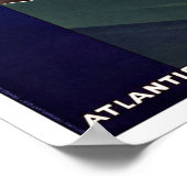 船フランスの路ヴィンテージ旅行 ポスター (角)