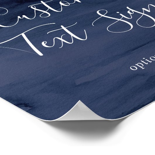 船モダン舵カードとギフトカスタム文字標識 ポスター (角)