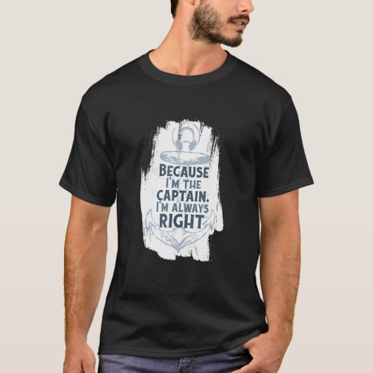 船上で船長生活を向上させる Tシャツ (正面)