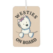 船上のウェスティーズ カーエアーフレッシュナー (正面)