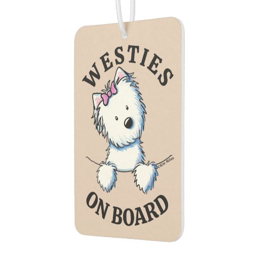 船上のウェスティーズ カーエアーフレッシュナー (左)