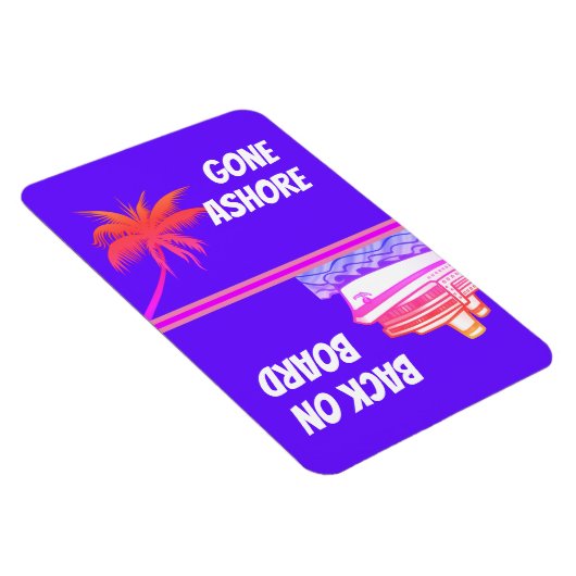 船上のステートルームのドアマーカーに上陸 マグネット (右側)