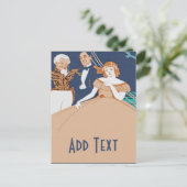 船上の女性 ポストカード (スタンド正面)