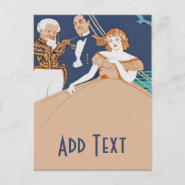 船上の女性 ポストカード