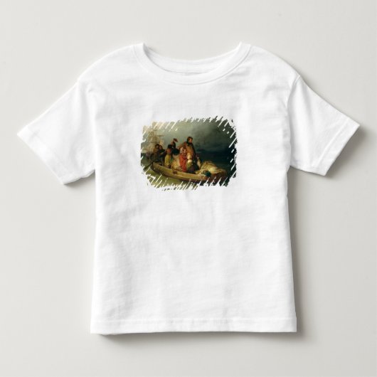 船上の移民乗客、1851年 トドラーTシャツ (正面)