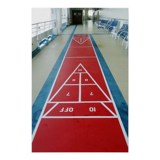 船上シャッフルボード ポスター (正面)