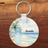 船上ビーチヤシの木 キーホルダー (正面)