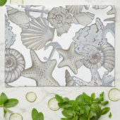 船上及び船いかり宝庫狩りおもしろい キッチンタオル (折り畳み)