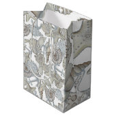 船上及び船いかり宝庫狩りおもしろい ミディアムペーパーバッグ (正面アングル)