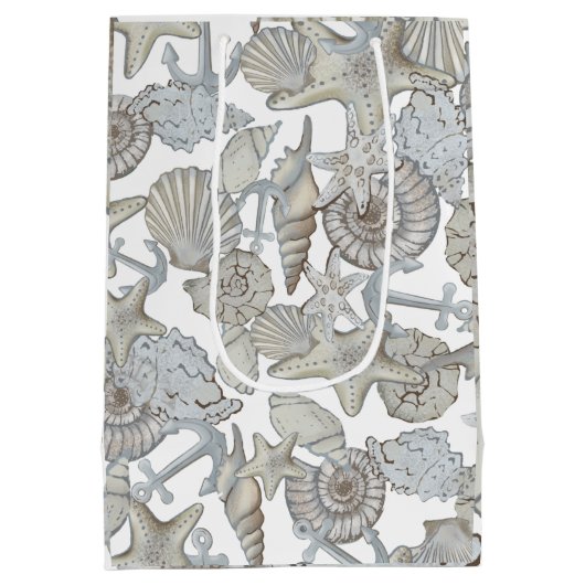 船上及び船いかり宝庫狩りおもしろい ミディアムペーパーバッグ (裏面)