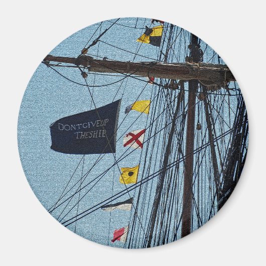 船与え旗の磁石を上げるな マグネット (正面)