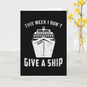 船与え艇ヨットクルーズおもしろい船 カード (黄色い花)