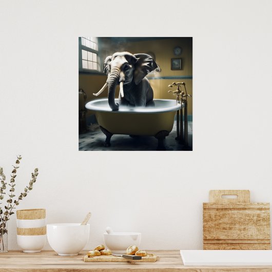 船中の象 ポスター (キッチン)