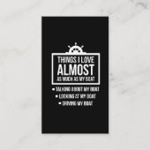 船主のおもしろいユーモアが船長 名刺 (正面)