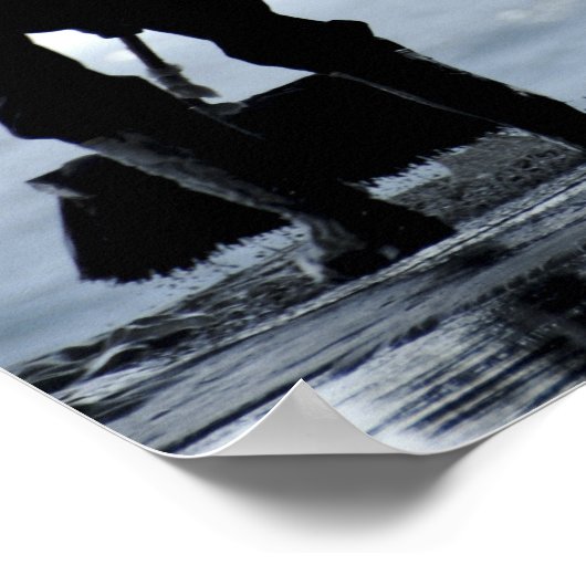 船乗りが格納庫の湾を掃き出す ポスター (角)