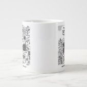 船乗りのために。ワールドヨットマンおもしろい- ジャンボコーヒーマグカップ (正面)