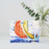 船乗りのほうが郵便カードの方が良い ポストカード (スタンド正面)