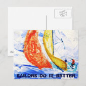 船乗りのほうが郵便カードの方が良い ポストカード (正面/裏面)