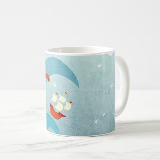 船乗りの一日 コーヒーマグカップ (正面右)