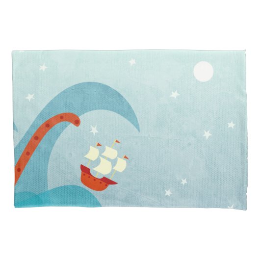 船乗りの一日 枕カバー (正面左)