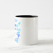 船乗りの人魚の口の魂# ツートーンマグカップ (中央)