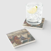 船乗りの恋人と妻(ジョン・リー) ストーンコースター (横)