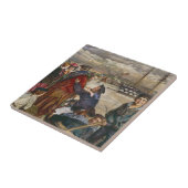 船乗りの恋人と妻(ジョン・リー) タイル (側面)