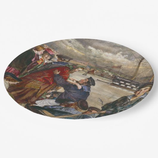 船乗りの恋人と妻(ジョン・リー) ペーパープレート (アングル)