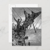 船乗りは遠方に幽霊船を見る ポストカード (正面/裏面)