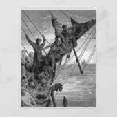 船乗りは遠方に幽霊船を見る ポストカード (正面)