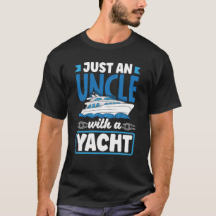 船乗りセーラーマーのヨットを持ったただの叔父 Tシャツ