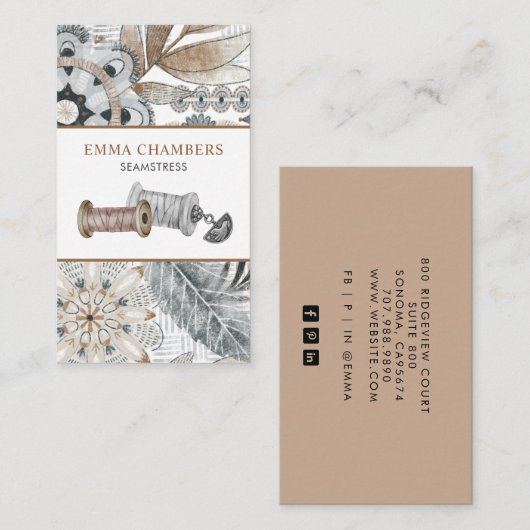 船乗り仕立て 名刺 (正面/裏面)