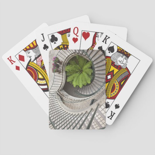 船乗り場センターの螺旋階段 トランプ (裏面)