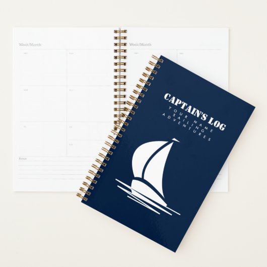 船乗り用キャプテンカスタムログスパイラルプランナー プランナー手帳 (ディスプレー)