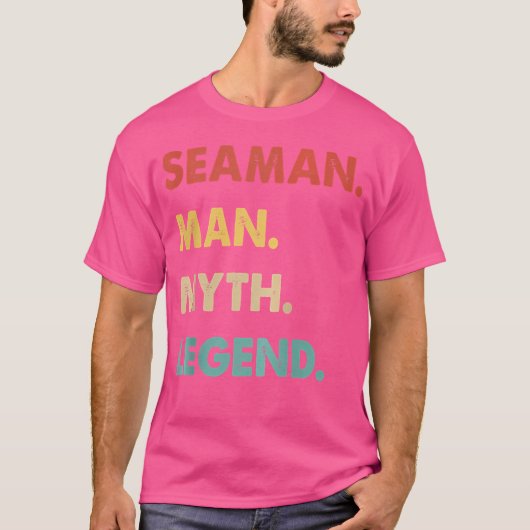 船乗り男の神話と伝説 Tシャツ (正面)