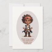 船乗り！ボーイパイレーツ誕生日招待状 招待状 (裏面)