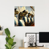 船乗りTレックス ポスター (ホームオフィス)